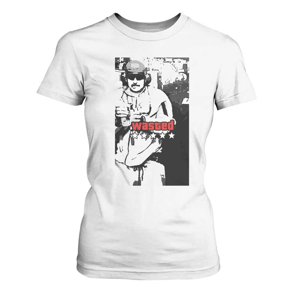 Wasted Maduro Meme T Shirt For Women Dictators Downfall Political Satire GTA Style TS02 White Print Your Wear