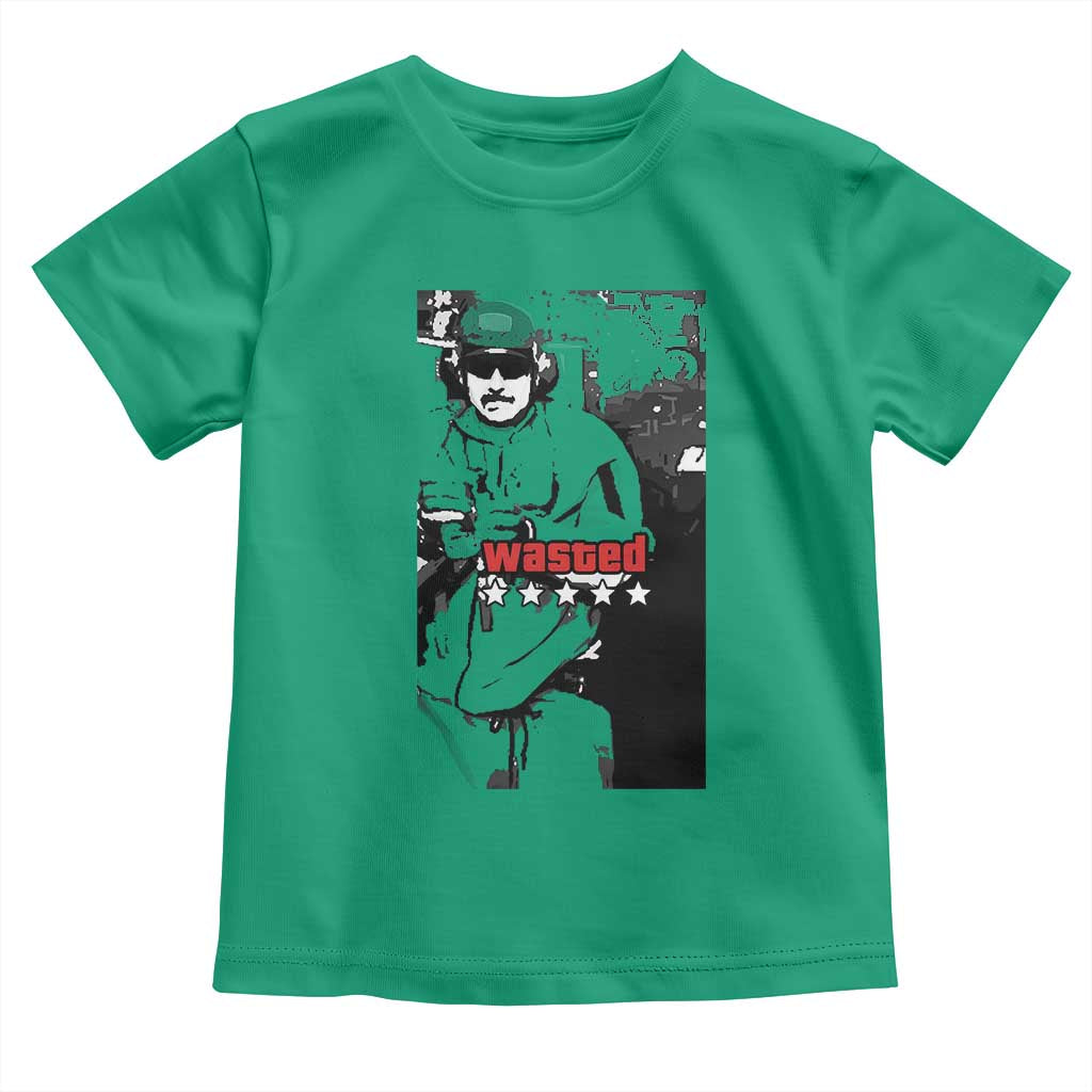 Wasted Maduro Meme Toddler T Shirt Dictators Downfall Political Satire GTA Style TS02 Irish Green Print Your Wear