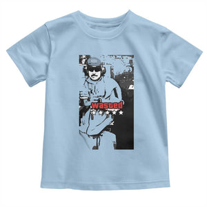Wasted Maduro Meme Toddler T Shirt Dictators Downfall Political Satire GTA Style TS02 Light Blue Print Your Wear