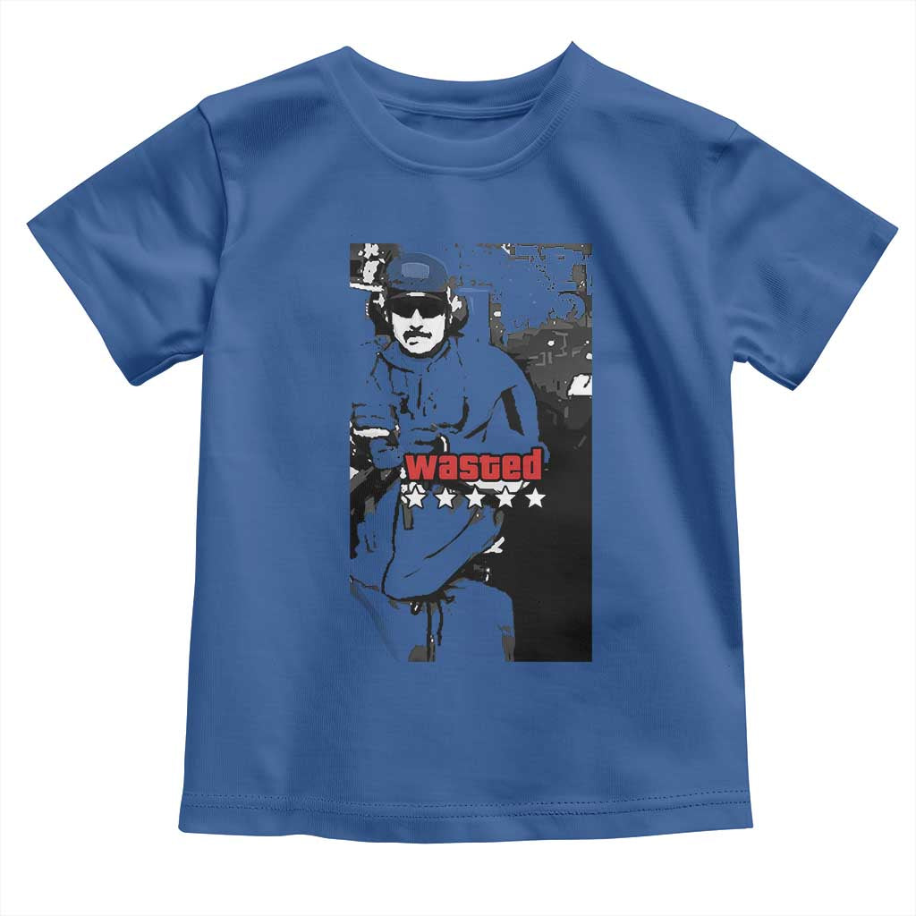 Wasted Maduro Meme Toddler T Shirt Dictators Downfall Political Satire GTA Style TS02 Royal Blue Print Your Wear