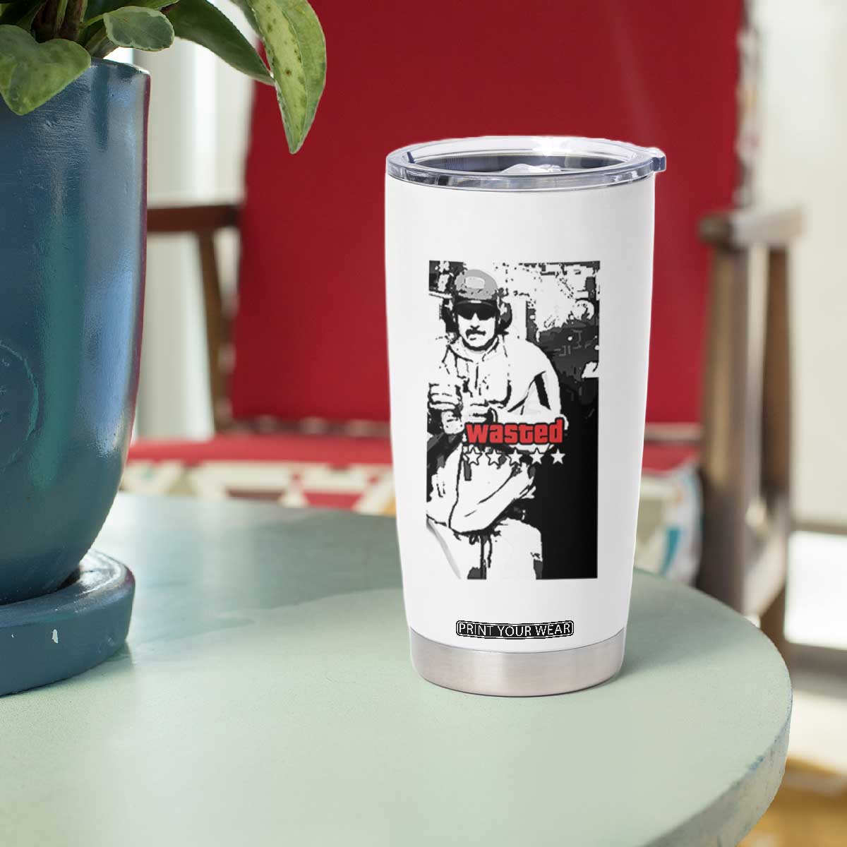 Wasted Maduro Meme Tumbler Cup Dictators Downfall Political Satire GTA Style TS02 Print Your Wear