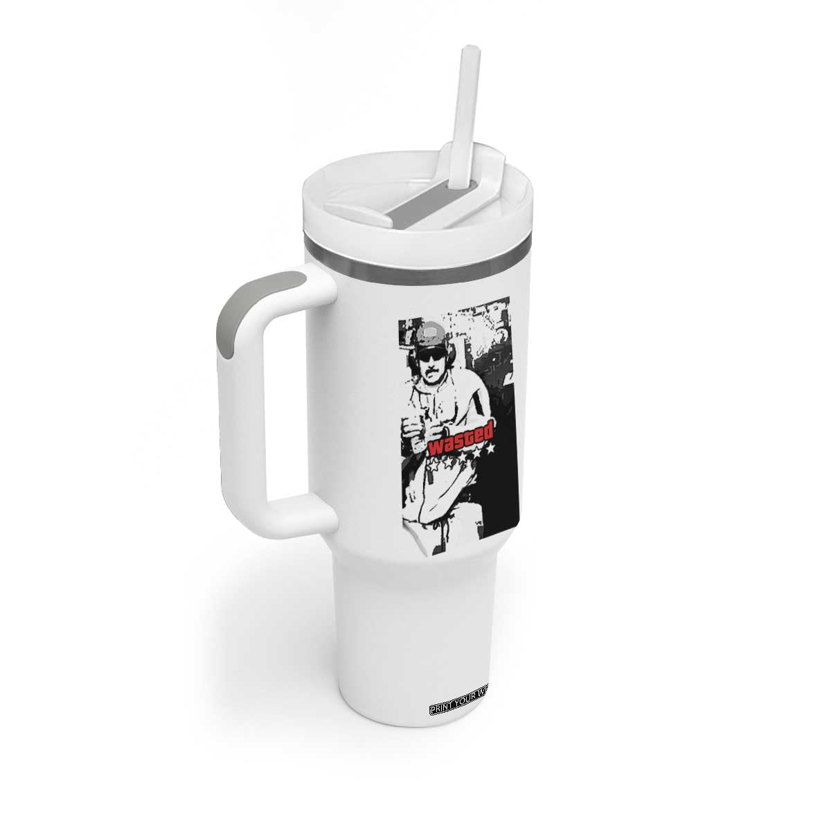 Wasted Maduro Meme Tumbler With Handle Dictators Downfall Political Satire GTA Style TS02 Print Your Wear