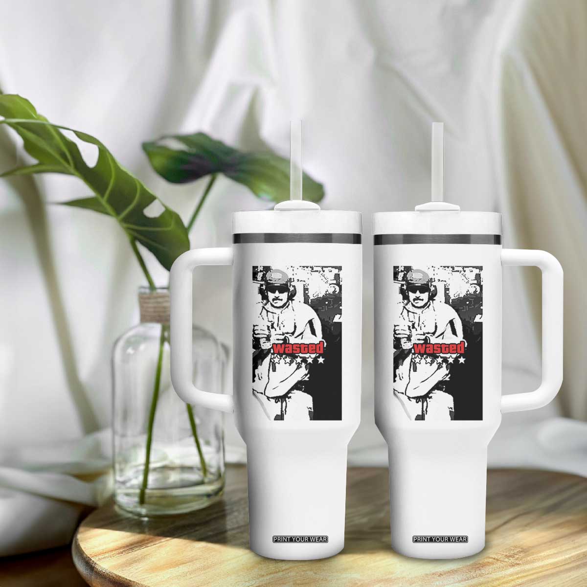 Wasted Maduro Meme Tumbler With Handle Dictators Downfall Political Satire GTA Style TS02 Print Your Wear