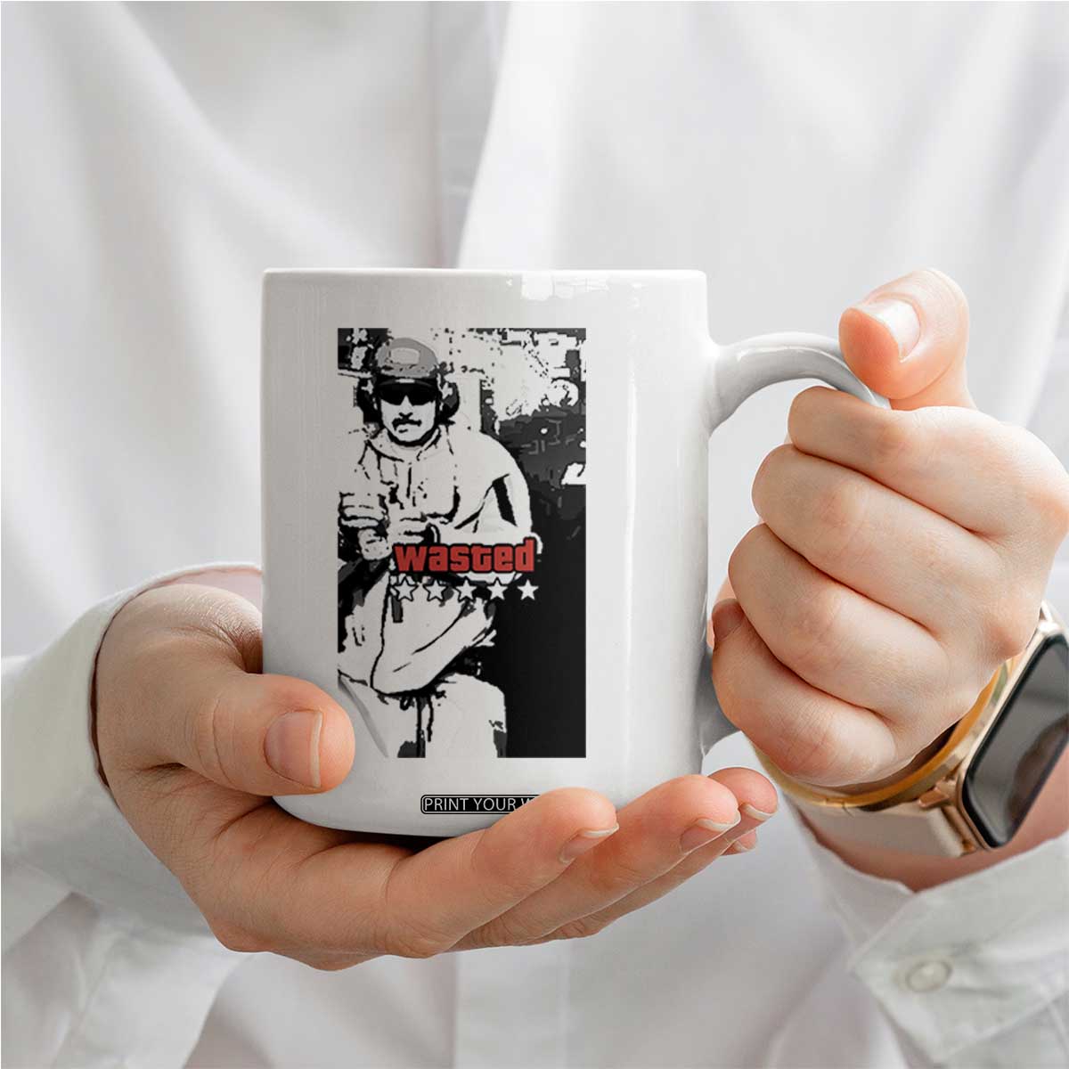 Wasted Maduro Meme Coffee Mug Dictator’s Downfall Political Satire GTA Style TS02 Print Your Wear