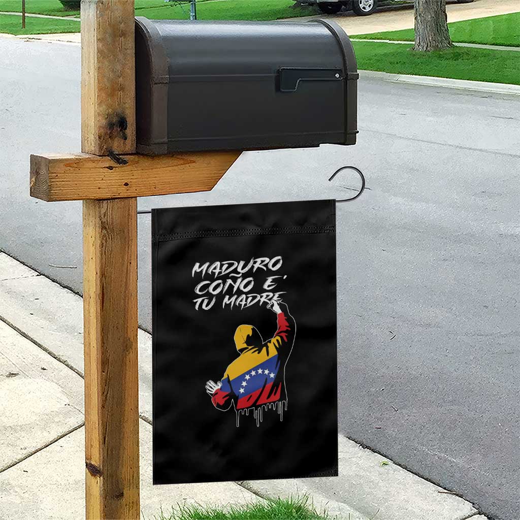 Maduro Cono e Tu Madre Garden Flag Venezuelan Protest Graffiti Graphic TS02 Print Your Wear