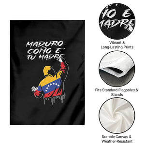 Maduro Cono e Tu Madre Garden Flag Venezuelan Protest Graffiti Graphic TS02 Print Your Wear
