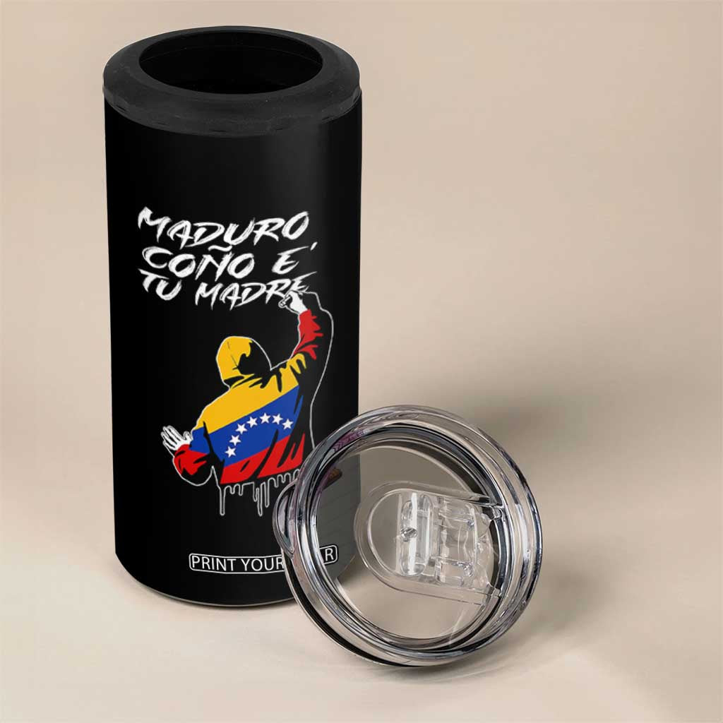 Maduro Cono e Tu Madre 4 in 1 Can Cooler Tumbler Venezuelan Protest Graffiti Graphic TS02 Print Your Wear