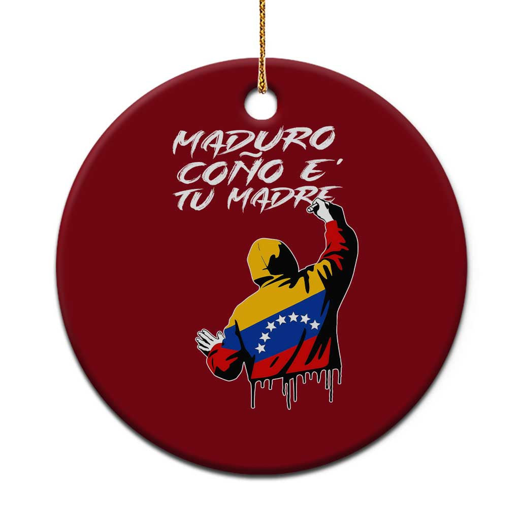 Maduro Cono e Tu Madre Ceramic Ornament Venezuelan Protest Graffiti Graphic TS02 1pc Red Print Your Wear