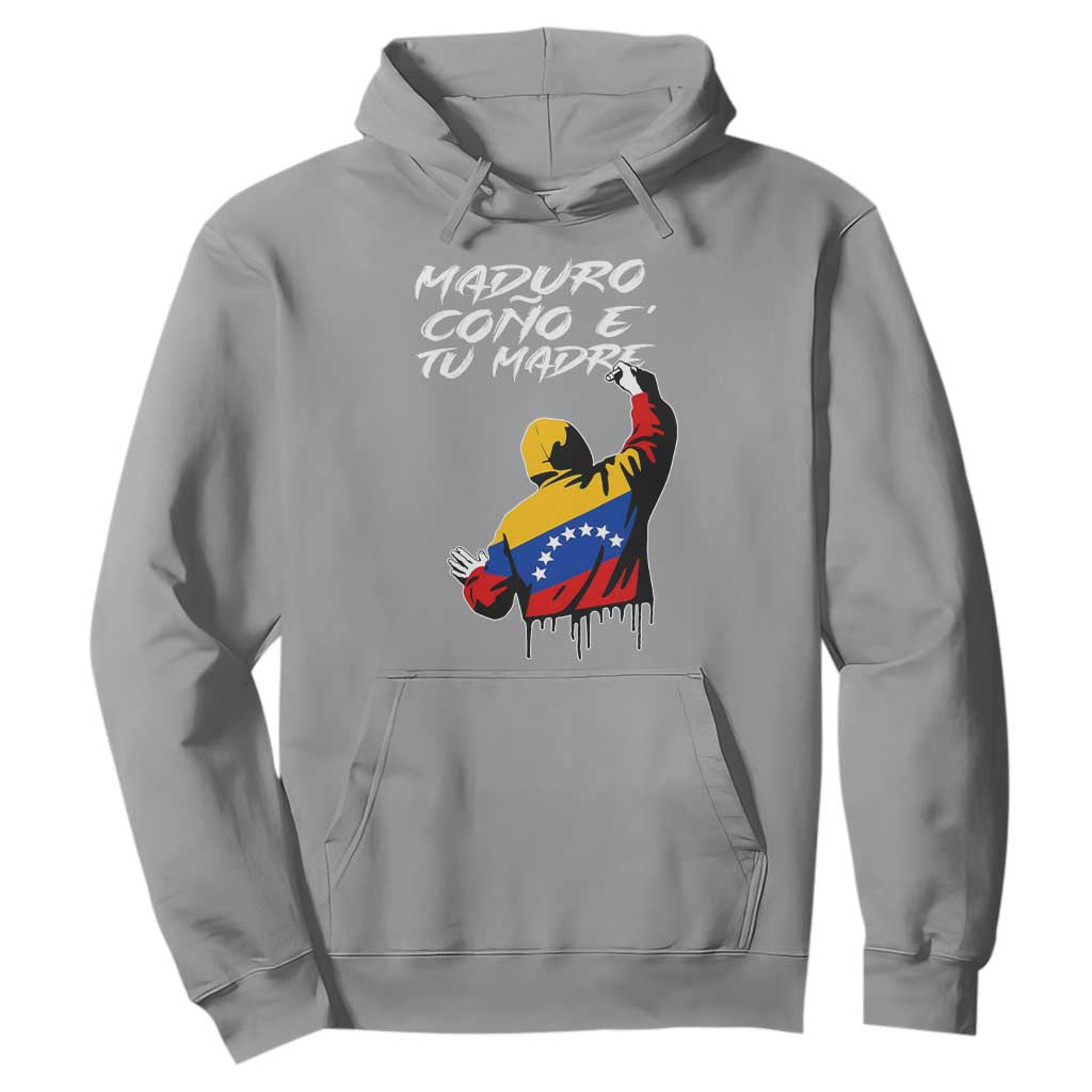 Maduro Cono e Tu Madre Hoodie Venezuelan Protest Graffiti Graphic TS02 Sport Gray Print Your Wear