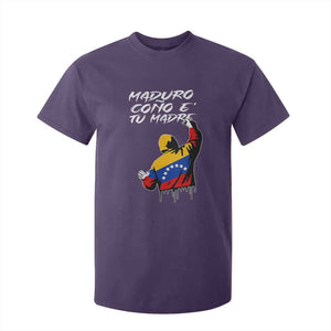 Maduro Cono e Tu Madre T Shirt For Kid Venezuelan Protest Graffiti Graphic TS02 Purple Print Your Wear