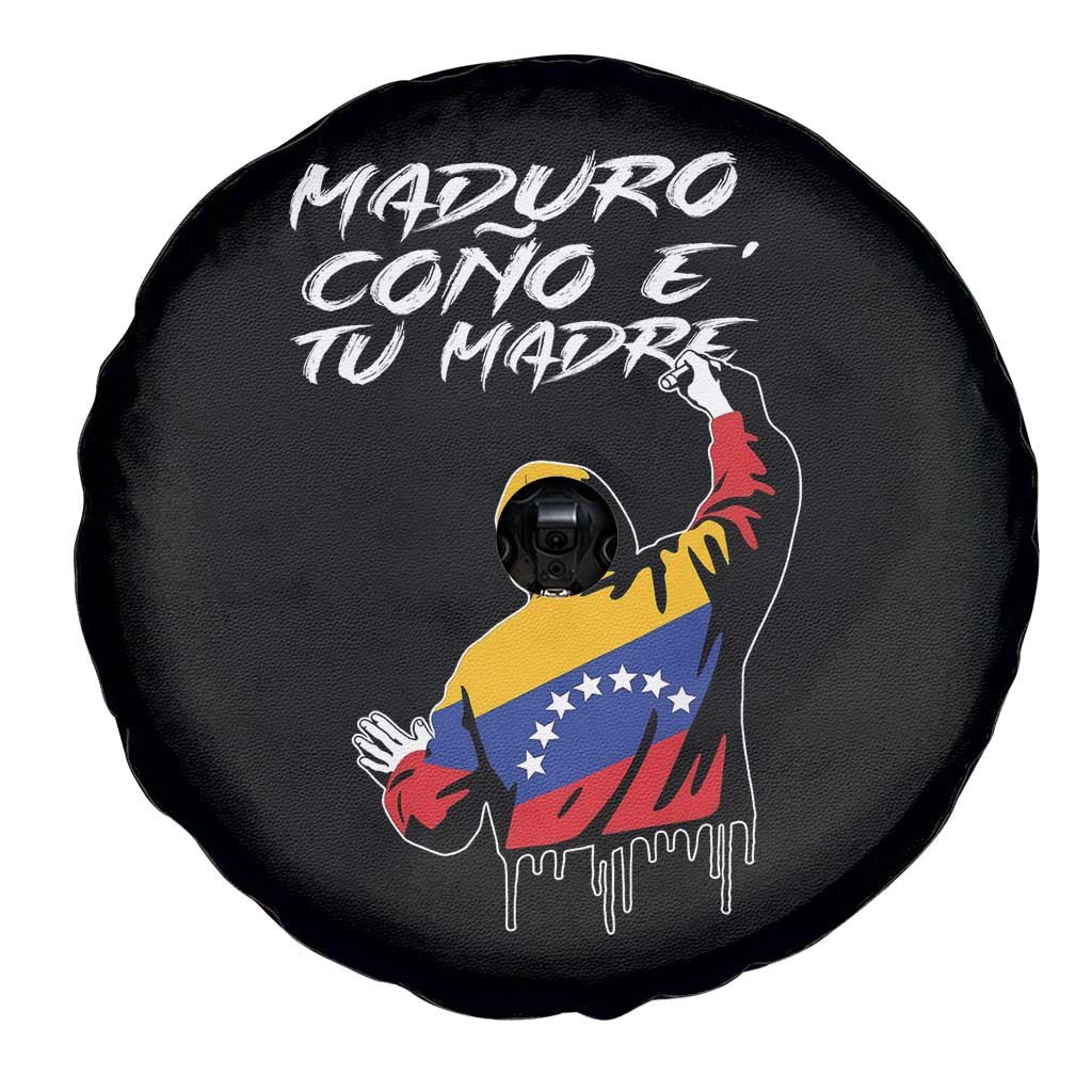 Maduro Cono e Tu Madre Spare Tire Cover Venezuelan Protest Graffiti Graphic TS02 Print Your Wear