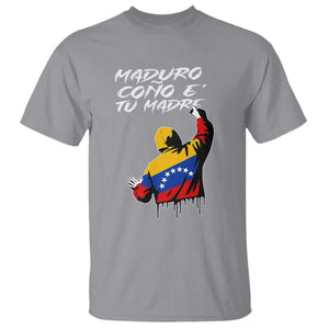 Maduro Cono e Tu Madre T Shirt Venezuelan Protest Graffiti Graphic TS02 Sport Gray Print Your Wear