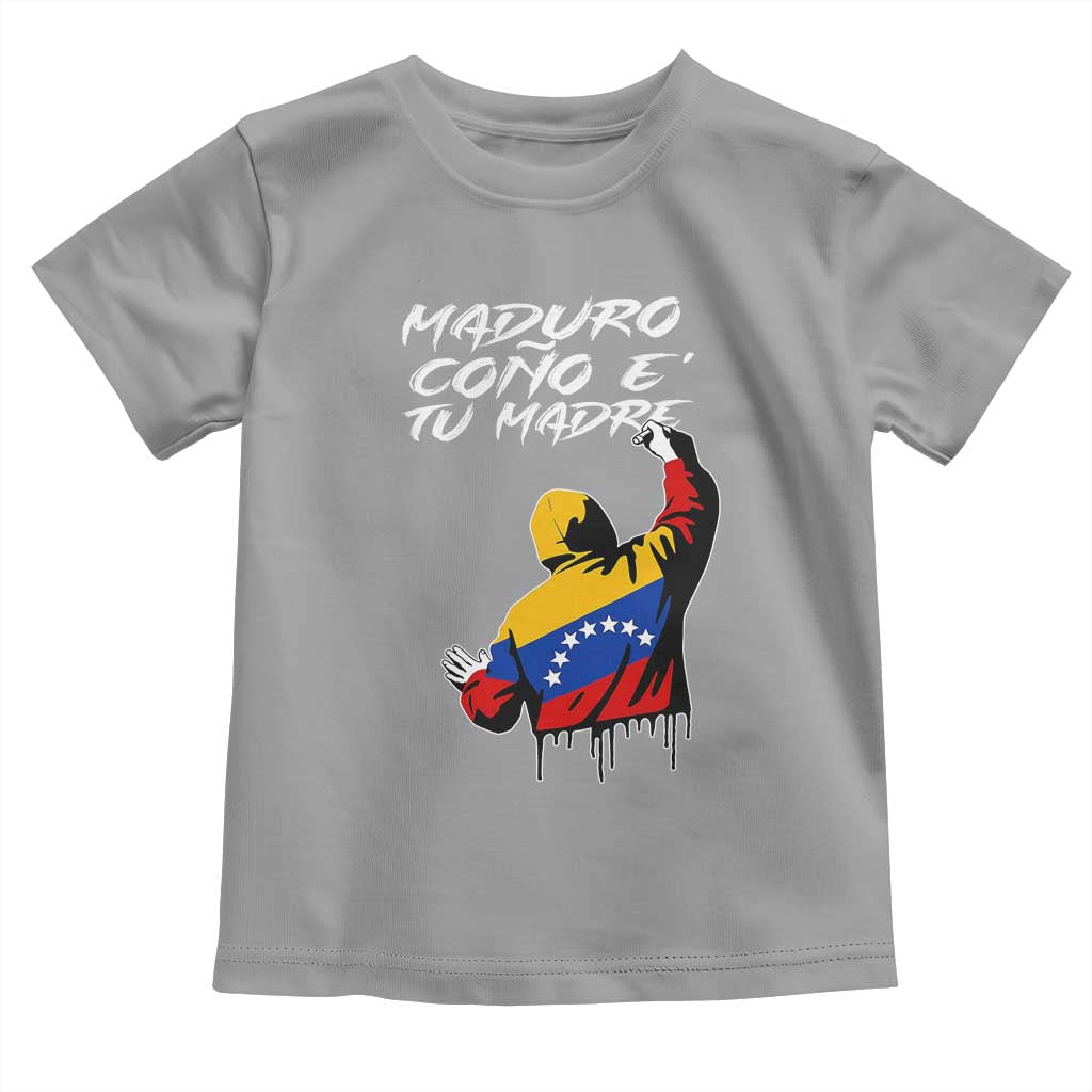 Maduro Cono e Tu Madre Toddler T Shirt Venezuelan Protest Graffiti Graphic TS02 Sport Gray Print Your Wear