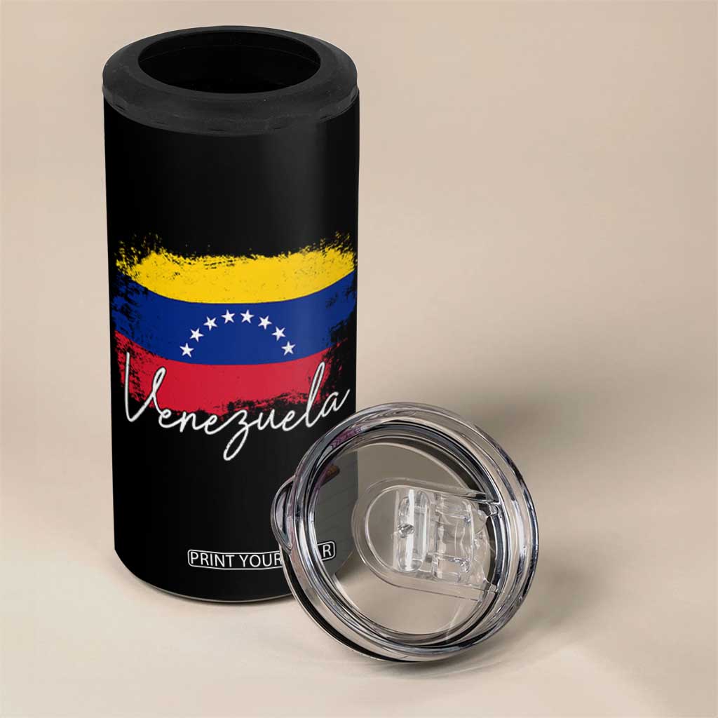 Venezuela Flag Pride Patriotic 4 in 1 Can Cooler Tumbler for Venezuelan Roost TS02 Print Your Wear