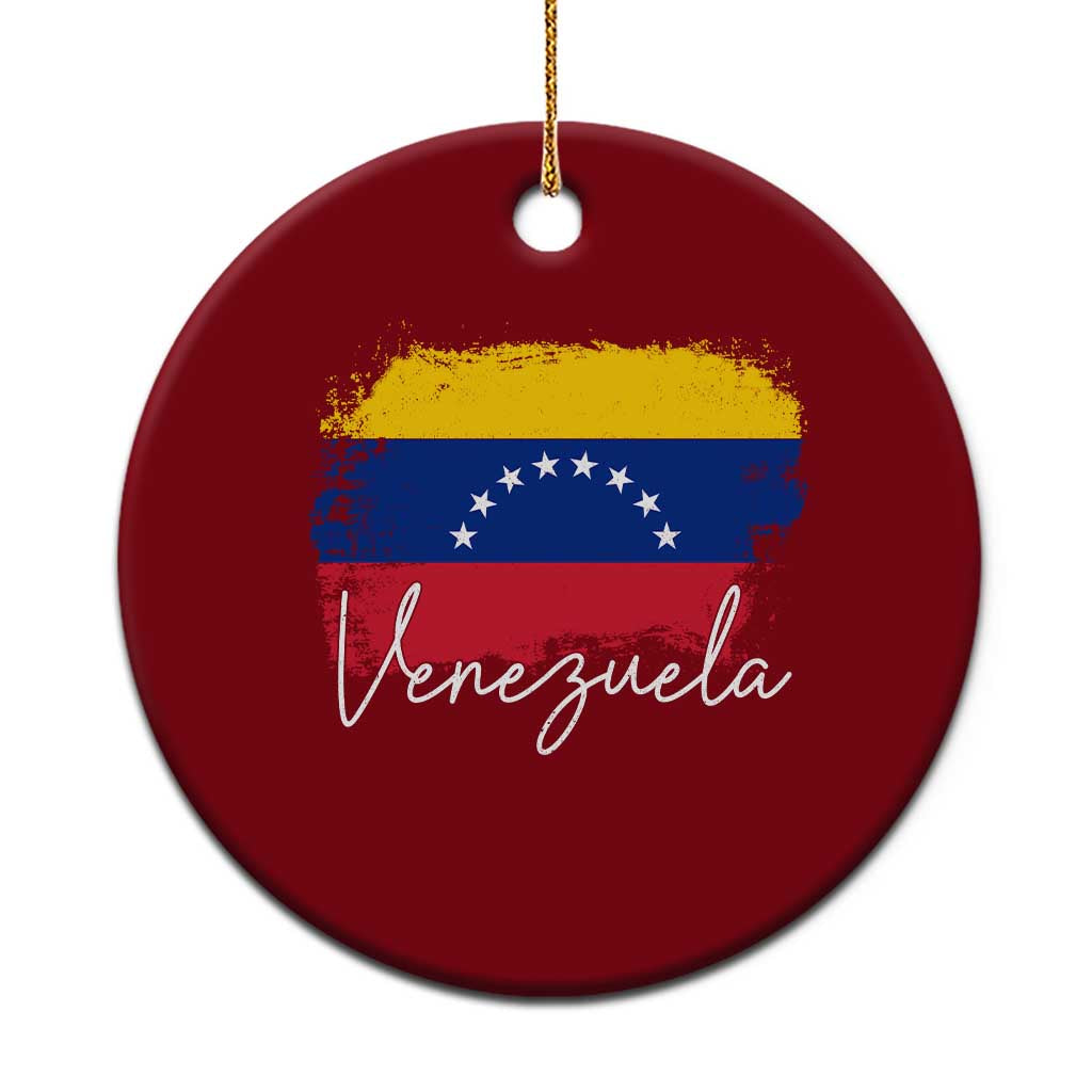 Venezuela Flag Pride Patriotic Ceramic Ornament for Venezuelan Roost TS02 1pc Red Print Your Wear