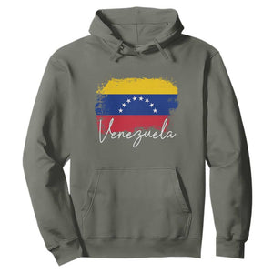 Venezuela Flag Pride Patriotic Hoodie for Venezuelan Roost TS02 Military Green Print Your Wear