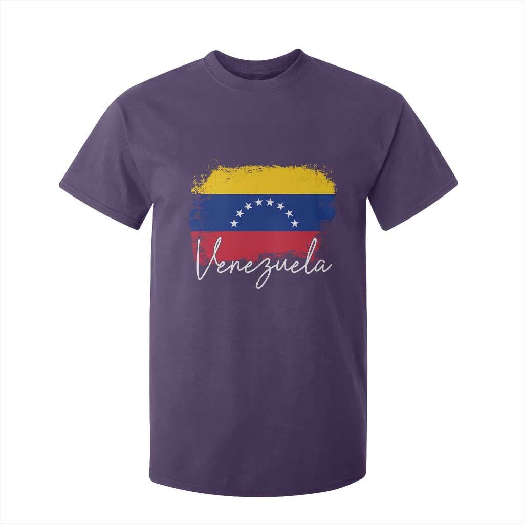 Venezuela Flag Pride Patriotic T Shirt For Kid for Venezuelan Roost TS02 Purple Print Your Wear