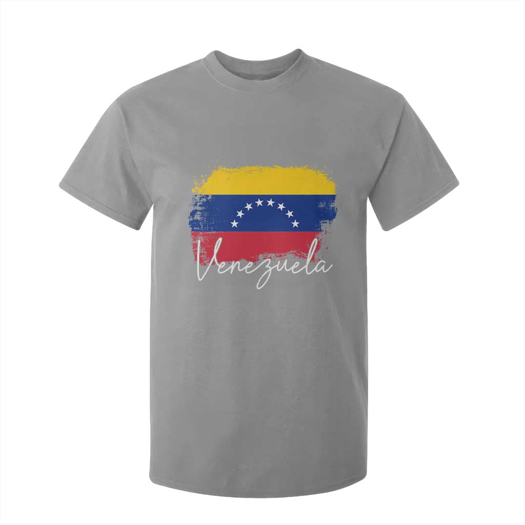 Venezuela Flag Pride Patriotic T Shirt For Kid for Venezuelan Roost TS02 Sport Gray Print Your Wear