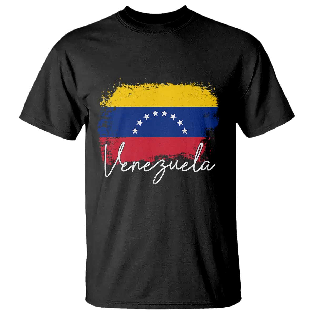 Venezuela Flag Pride Patriotic T Shirt for Venezuelan Roost TS02 Black Print Your Wear