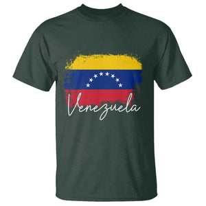 Venezuela Flag Pride Patriotic T Shirt for Venezuelan Roost TS02 Dark Forest Green Print Your Wear