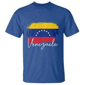 Venezuela Flag Pride Patriotic T Shirt for Venezuelan Roost TS02 Royal Blue Print Your Wear
