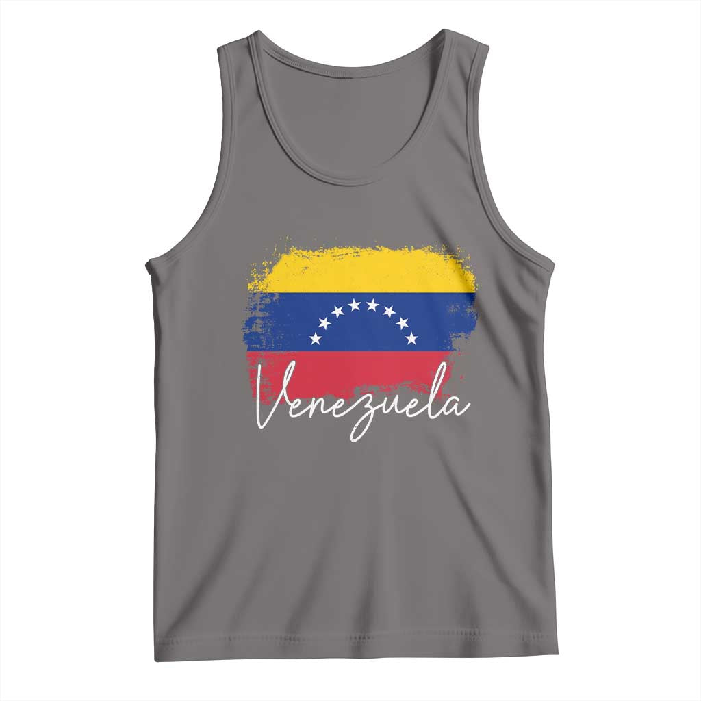 Venezuela Flag Pride Patriotic Tank Top for Venezuelan Roost TS02 Deep Heather Print Your Wear