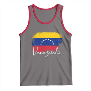 Venezuela Flag Pride Patriotic Tank Top for Venezuelan Roost TS02 Deep Heather Red Print Your Wear