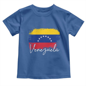 Venezuela Flag Pride Patriotic Toddler T Shirt for Venezuelan Roost TS02 Royal Blue Print Your Wear