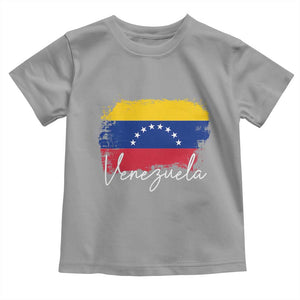 Venezuela Flag Pride Patriotic Toddler T Shirt for Venezuelan Roost TS02 Sport Gray Print Your Wear