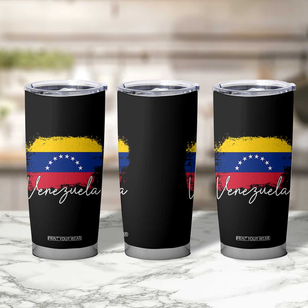 Venezuela Flag Pride Patriotic Tumbler Cup for Venezuelan Roost TS02 Print Your Wear