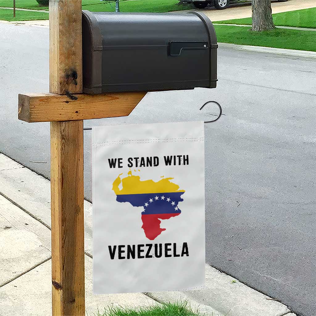 We Stand With Venezuela Garden Flag Venezuelan Flag Unity Graphic TS02 Print Your Wear