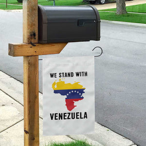 We Stand With Venezuela Garden Flag Venezuelan Flag Unity Graphic TS02 Print Your Wear