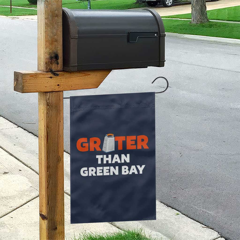 Funny Greater Than Green Bay Rivalry Garden Flag Cheese Grater TS02 Print Your Wear