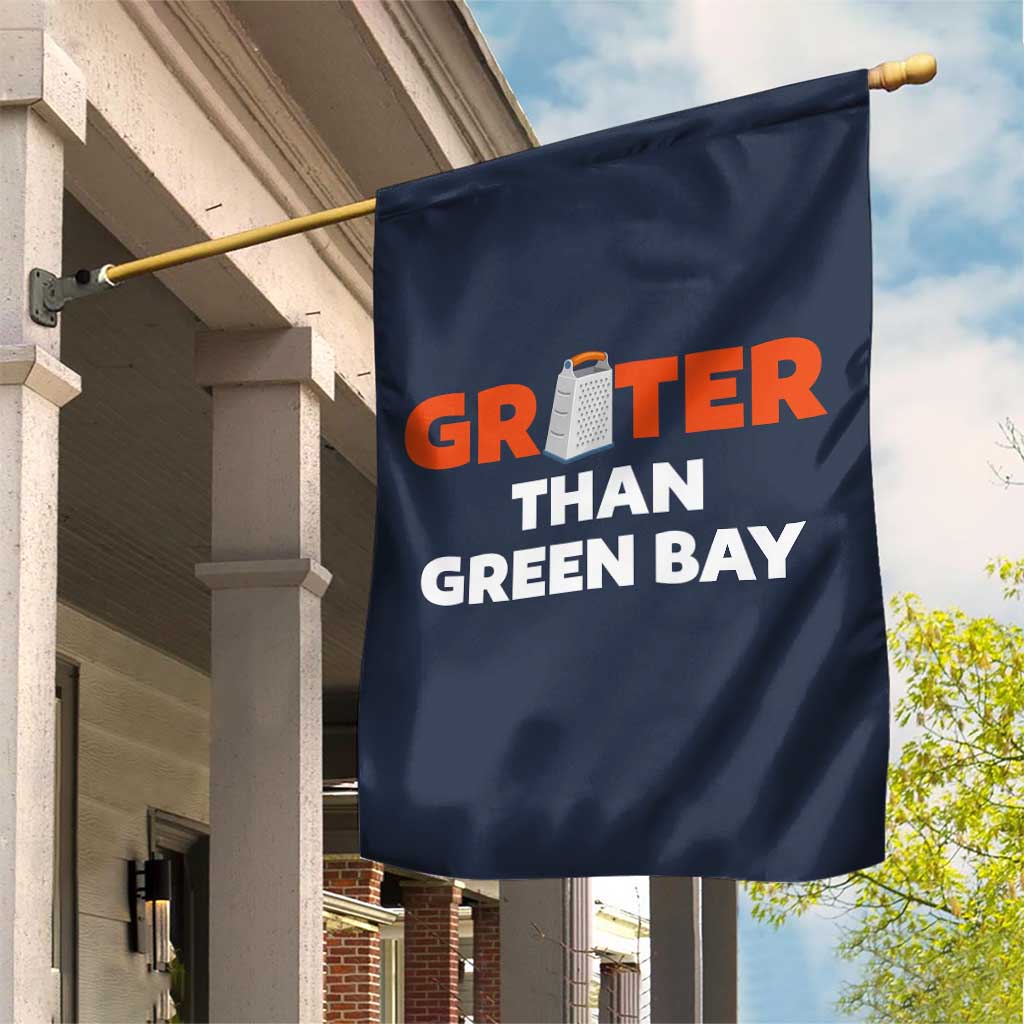 Funny Greater Than Green Bay Rivalry Garden Flag Cheese Grater TS02 Print Your Wear