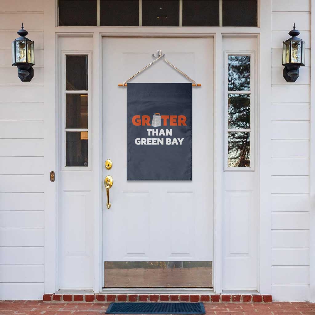Funny Greater Than Green Bay Rivalry Garden Flag Cheese Grater TS02 Print Your Wear