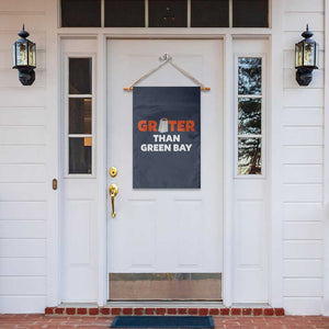 Funny Greater Than Green Bay Rivalry Garden Flag Cheese Grater TS02 Print Your Wear