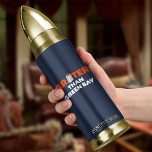 Funny Greater Than Green Bay Rivalry Bullet Tumbler Cheese Grater TS02 Print Your Wear