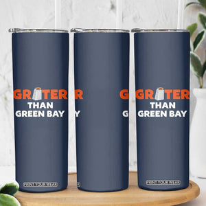 Funny Greater Than Green Bay Rivalry Skinny Tumbler Cheese Grater TS02 Print Your Wear