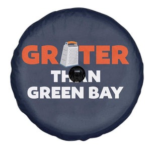 Funny Greater Than Green Bay Rivalry Spare Tire Cover Cheese Grater TS02 Print Your Wear