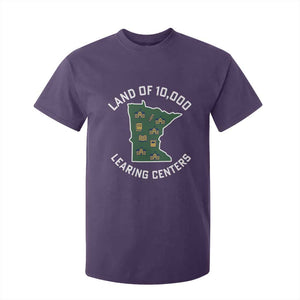 Land of 10000 Learing Centers Funny Minnesota Meme T Shirt For Kid Viral Education Typo Parody TS02 Purple Print Your Wear