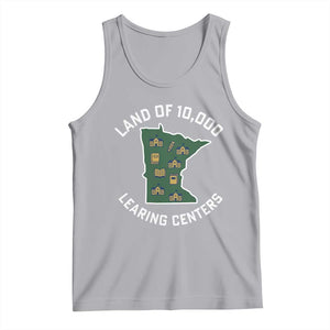 Land of 10000 Learing Centers Funny Minnesota Meme Tank Top Viral Education Typo Parody TS02 Athletic Heather Print Your Wear