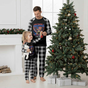 250 Years of Freedom 1776 2026 Patriotic Eagle Plaid Pajama Set We The People USA Semiquincentennial TS02 White Plaid Print Your Wear