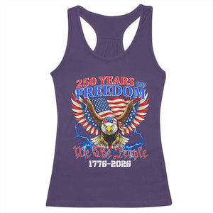 250 Years of Freedom 1776 2026 Patriotic Eagle Racerback Tank Top We The People USA Semiquincentennial TS02 Purple Print Your Wear