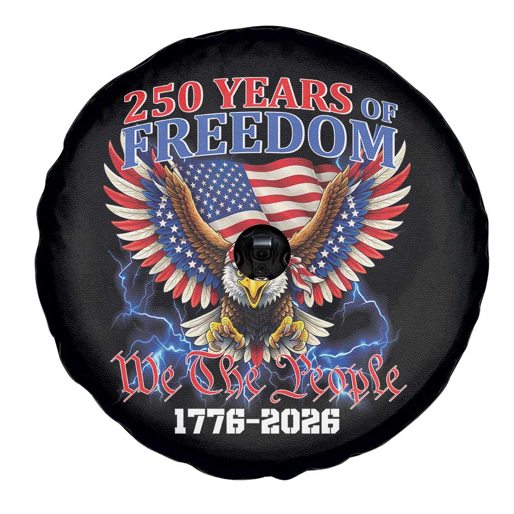 250 Years of Freedom 1776 2026 Patriotic Eagle Spare Tire Cover We The People USA Semiquincentennial TS02 Print Your Wear