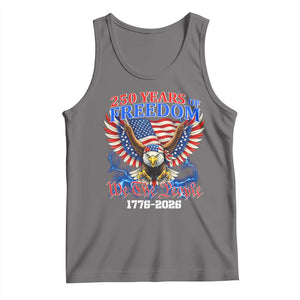 250 Years of Freedom 1776 2026 Patriotic Eagle Tank Top We The People USA Semiquincentennial TS02 Deep Heather Print Your Wear