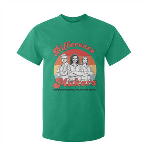 Difference Makers Teacher Appreciation T Shirt For Kid Empowering Minds & Advancing Equity Retro Educator TS02 Irish Green Print Your Wear