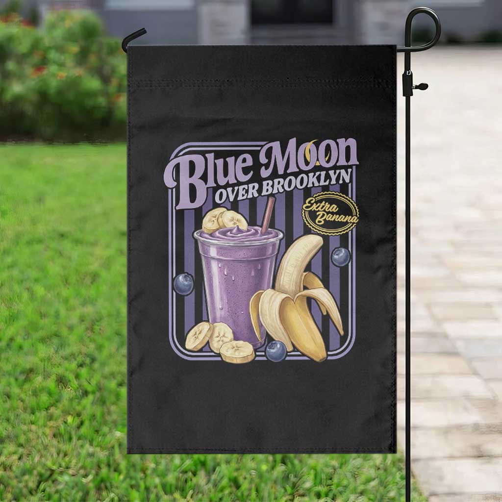 Blue Moon Over Brooklyn Banana Smoothie Aesthetic Garden Flag Extra Banana Hockey Romance Retro Style TS02 Print Your Wear