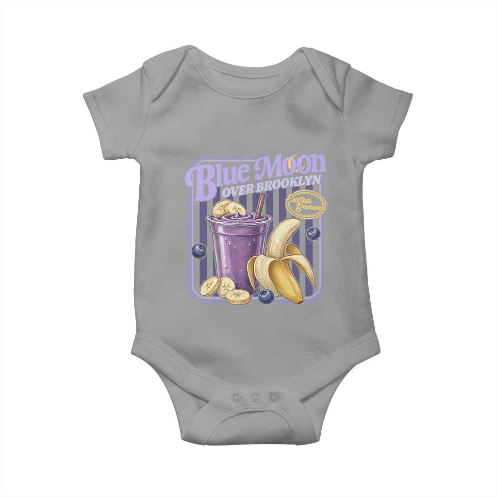 Blue Moon Over Brooklyn Banana Smoothie Aesthetic Baby Onesie Extra Banana Hockey Romance Retro Style TS02 Sport Gray Print Your Wear