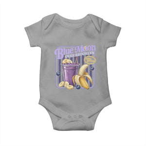 Blue Moon Over Brooklyn Banana Smoothie Aesthetic Baby Onesie Extra Banana Hockey Romance Retro Style TS02 Sport Gray Print Your Wear