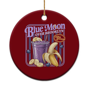 Blue Moon Over Brooklyn Banana Smoothie Aesthetic Ceramic Ornament Extra Banana Hockey Romance Retro Style TS02 1pc Red Print Your Wear